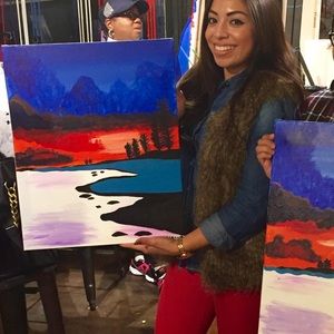 Brown faux fur vest size small from H&M size 6